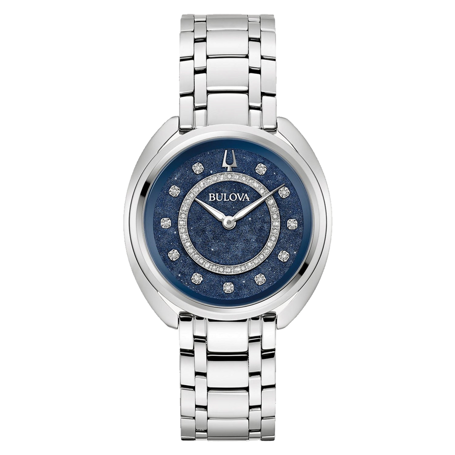 Bulova Stainless steel case watch in blue
