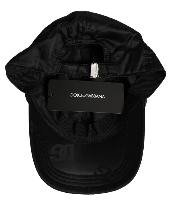 Dolce & Gabbana HAT10094 100% Nylon baseball cap in black