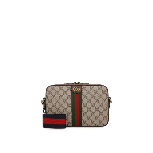 Gucci 20% Cotton shoulder bag in beige