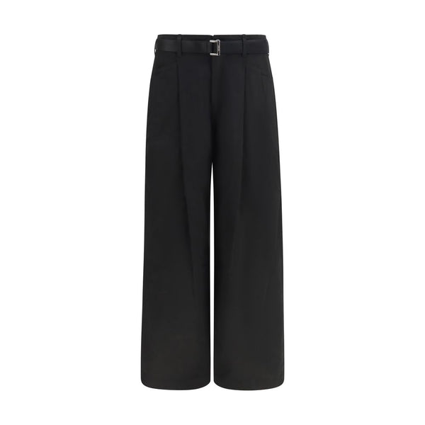 Sacai 100% Cotton chino pants in black