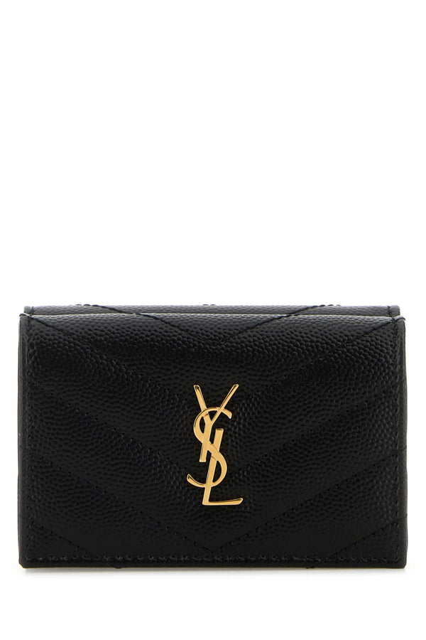 Black Leather Wallet 1000 Portafogli