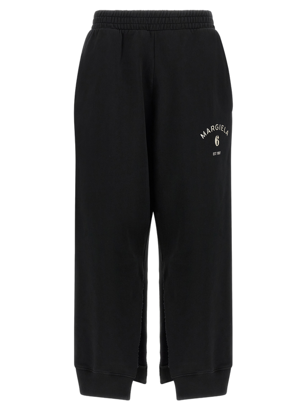 MM6 Maison Margiela 100% cotton joggers in black