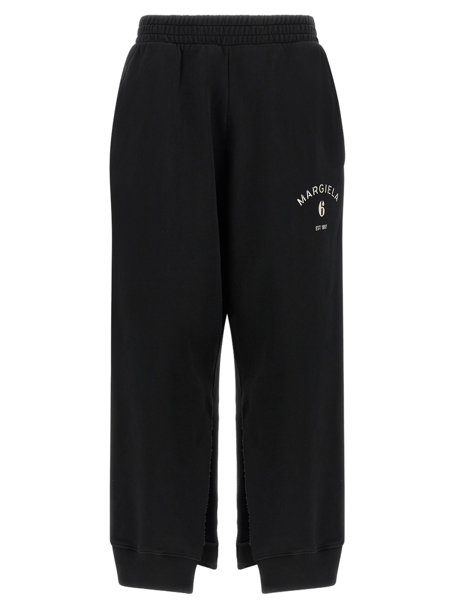 MM6 Maison Margiela 100% cotton joggers in black