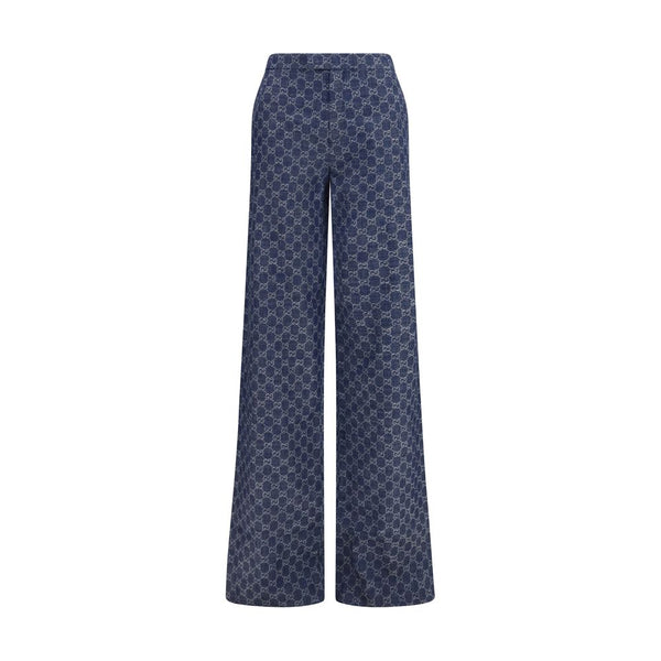 Gucci 100% Cotton trousers in blue