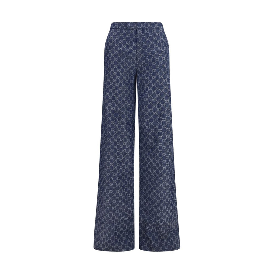 Gucci 100% Cotton trousers in blue