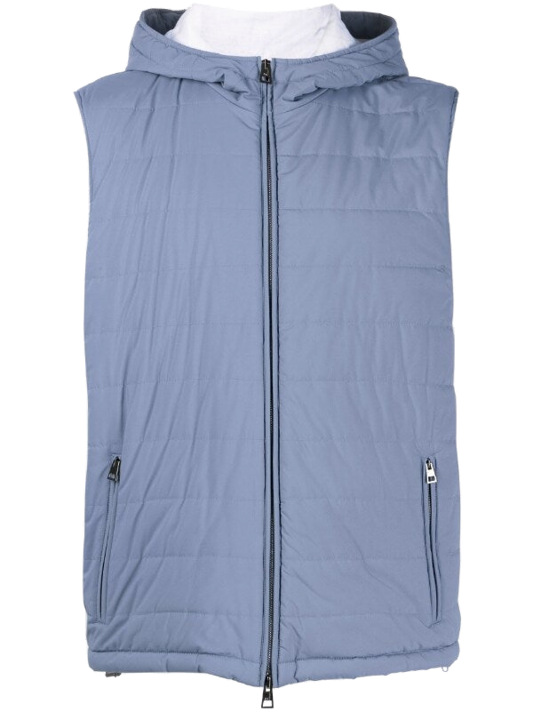 Manzoni24 Outer: Polyamide 100%; Lining: Cotton 100% gilet in blue
