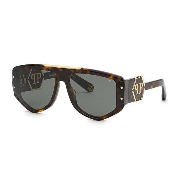 Philipp Plein SPP093M9YLX sunglasses in dark havana