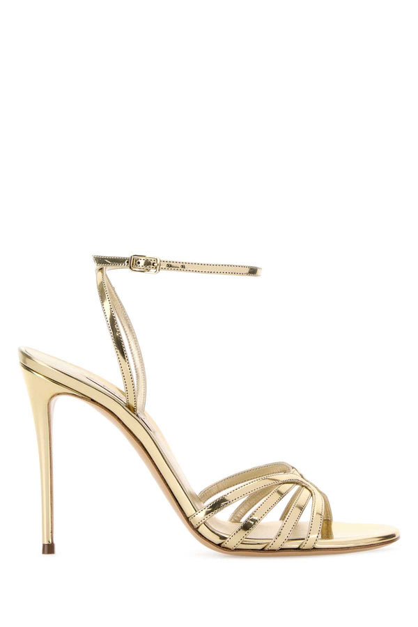 Casadei Julia Exterior: 100% Leather sandal in gold