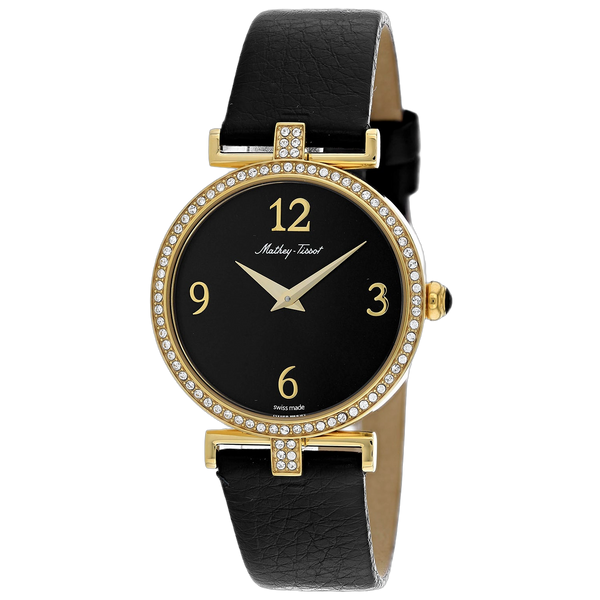 Mathey Tissot Stainless steel case watch in black