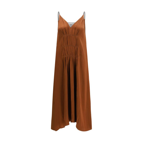 Prada 77% Acetate dress in brown
