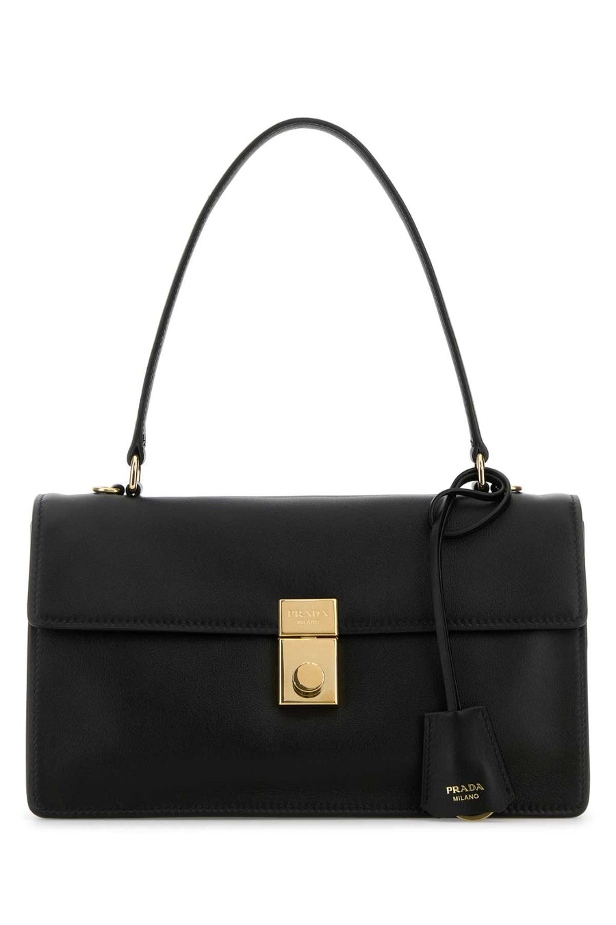 Prada 100% Vitello shoulder bag in black