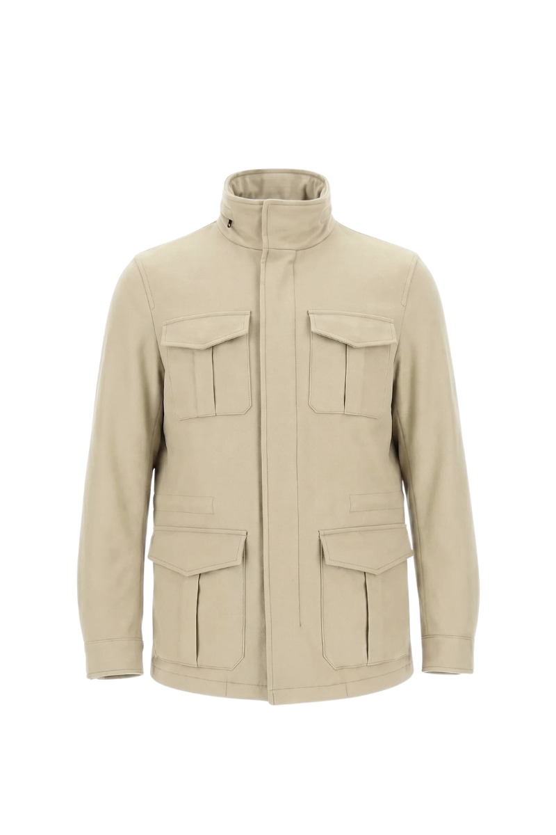 Herno 73% Cotton jacket in beige