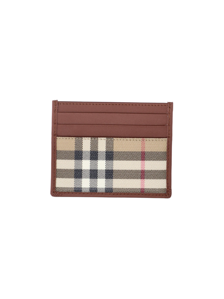 Burberry 100% Cotton card case in beige