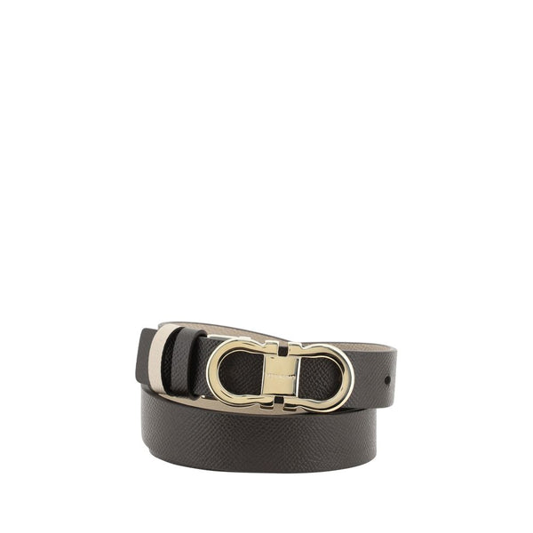 Ferragamo 100% Calf Leather Bos Taurus belt in brown