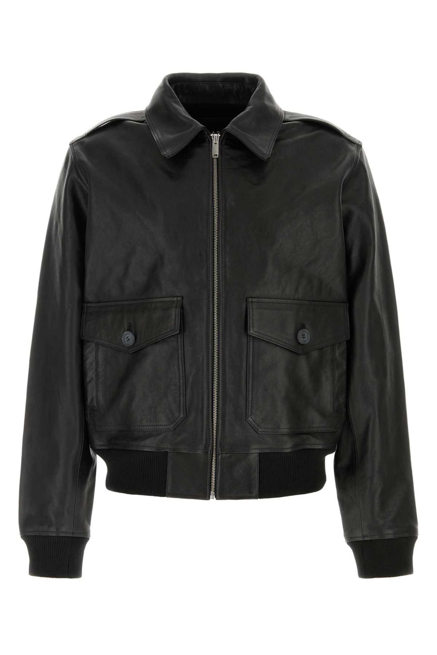 Black Leather Gael Jacket Noir Giubbini