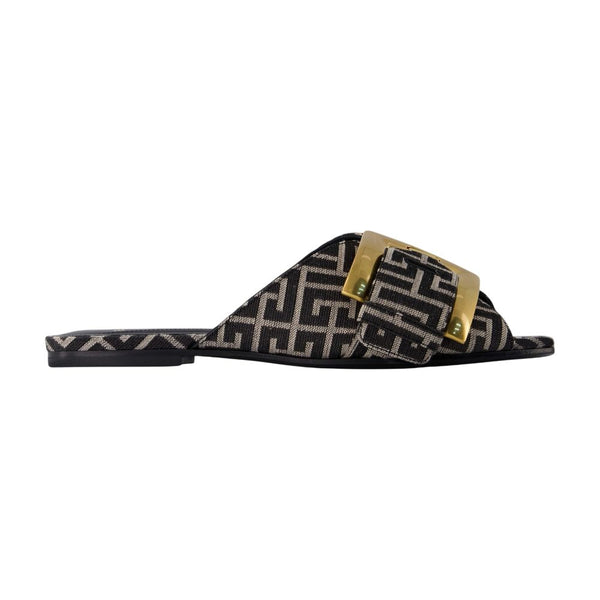 Balmain Cotton sandals in black