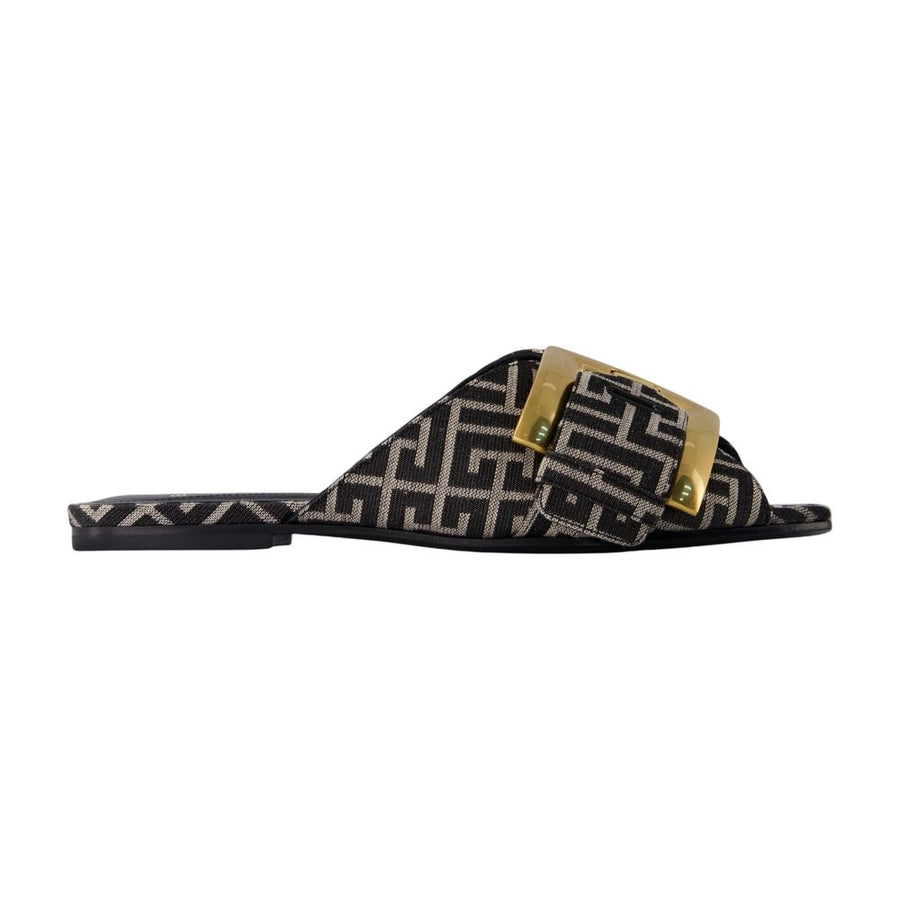 Balmain Cotton sandals in black