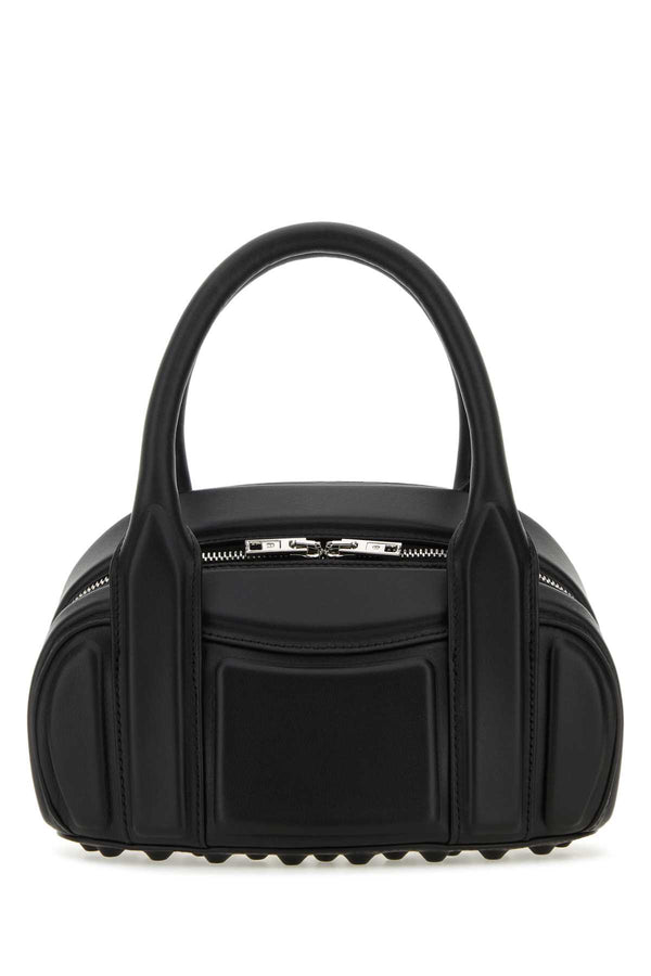 Alexander Wang Exterior: 100% Nappa leather; Lining: 100% Polyester; Finishing: Silver metal shoulder bag in black