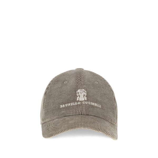 Brunello Cucinelli BRMY4999850CWV75BB 100% Cotton baseball cap in beige