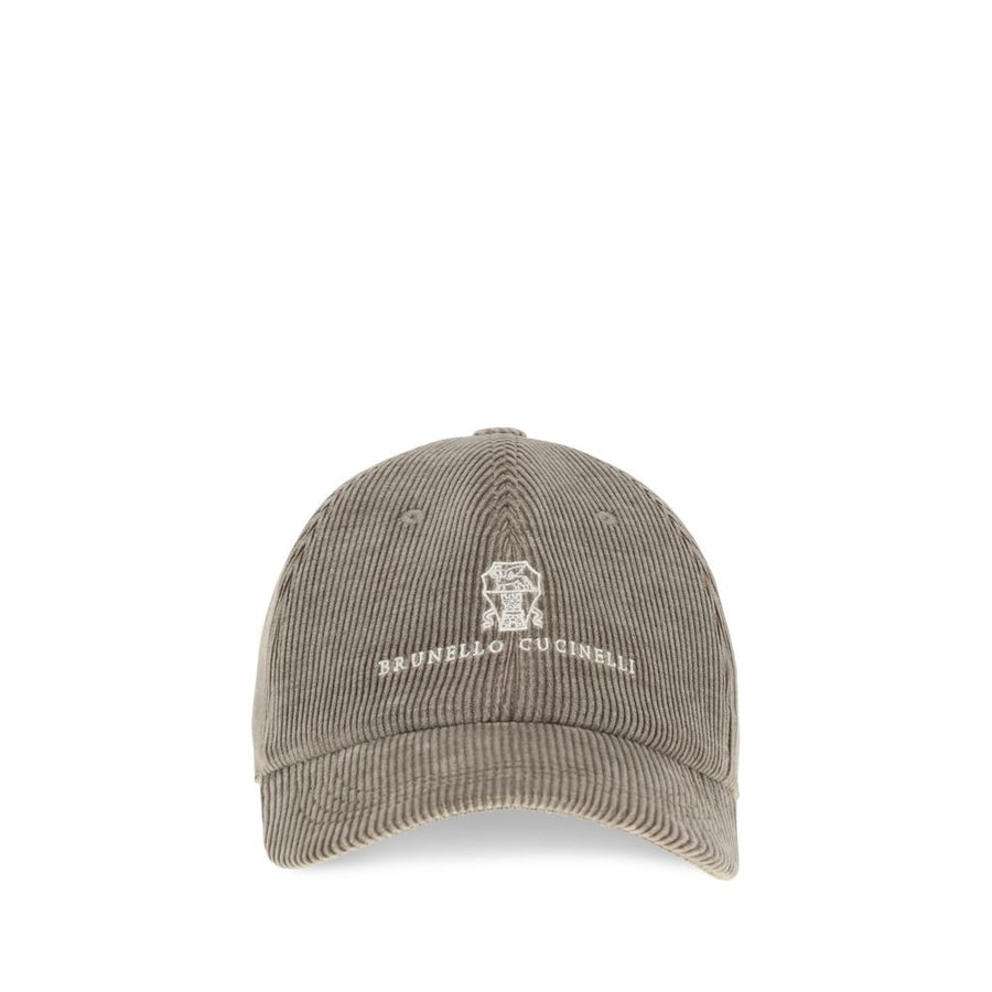 Brunello Cucinelli BRMY4999850CWV75BB 100% Cotton baseball cap in beige