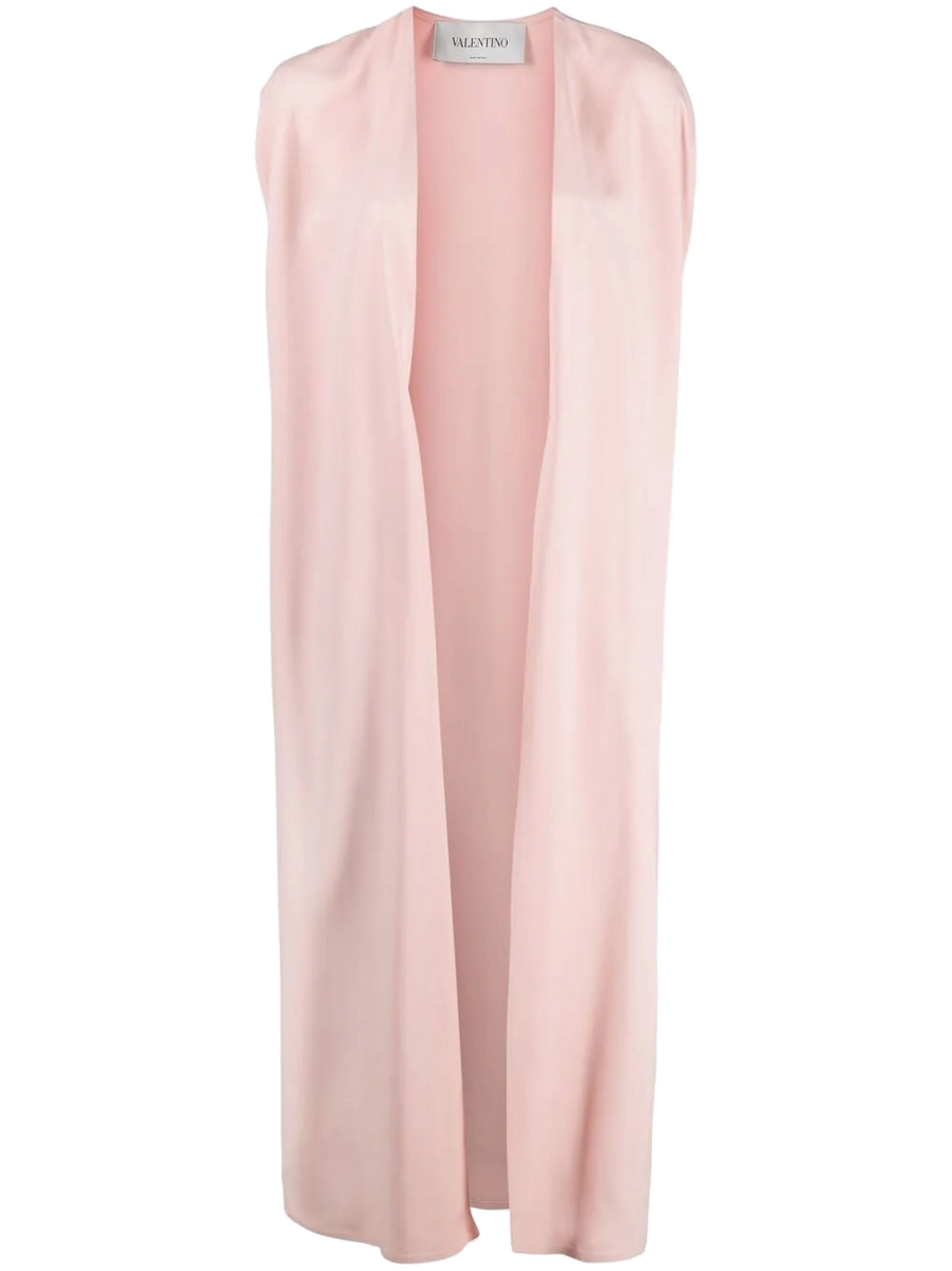 Valentino Silk-blend vest in pink