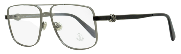 Moncler Pilot Eyeglasses Ml5178 008 Gunmetal-Gray 55mm Gunmetal/gray Metal/plastic(acetate)