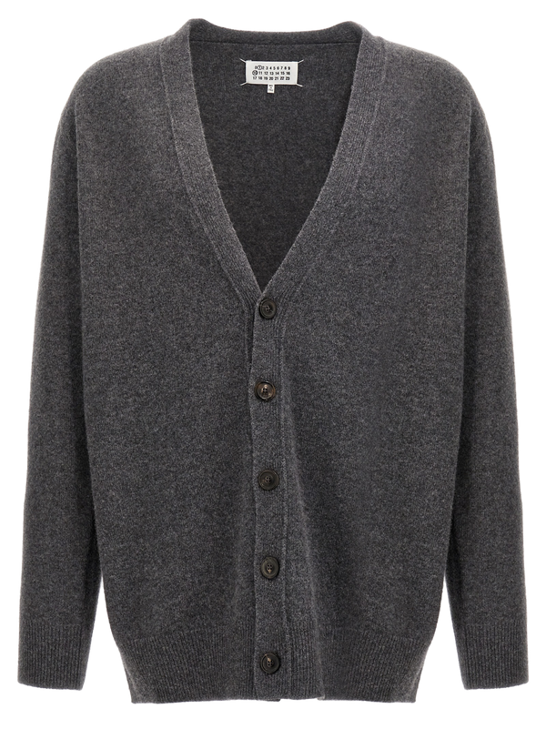 Gray Wool Cardigan Clothing