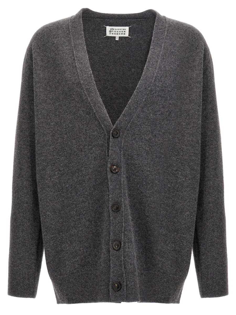 Gray Wool Cardigan Clothing