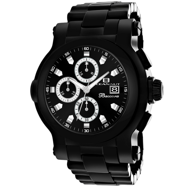 Oceanaut Stainless steel case watch in black