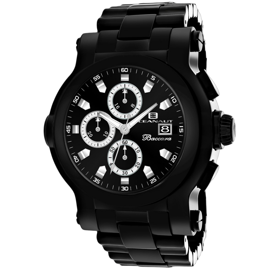 Oceanaut Stainless steel case watch in black