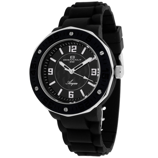 Oceanaut Rubber case watch in black