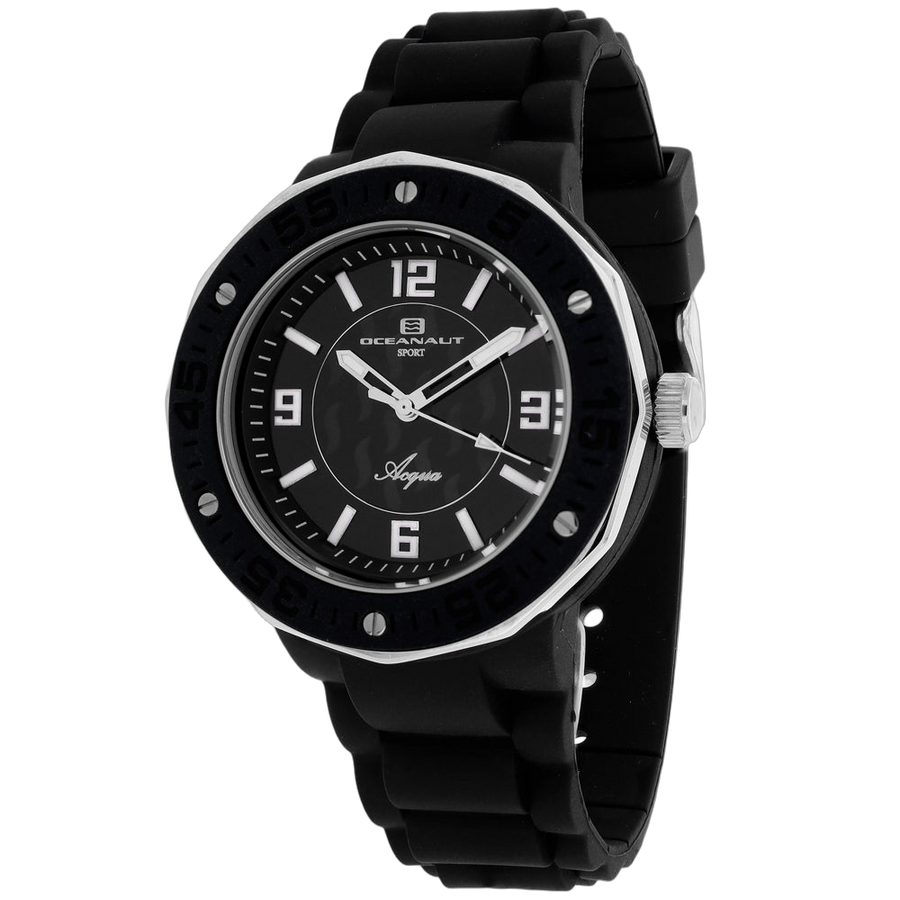 Oceanaut Rubber case watch in black