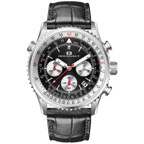 Oceanaut Stainless steel case watch in black