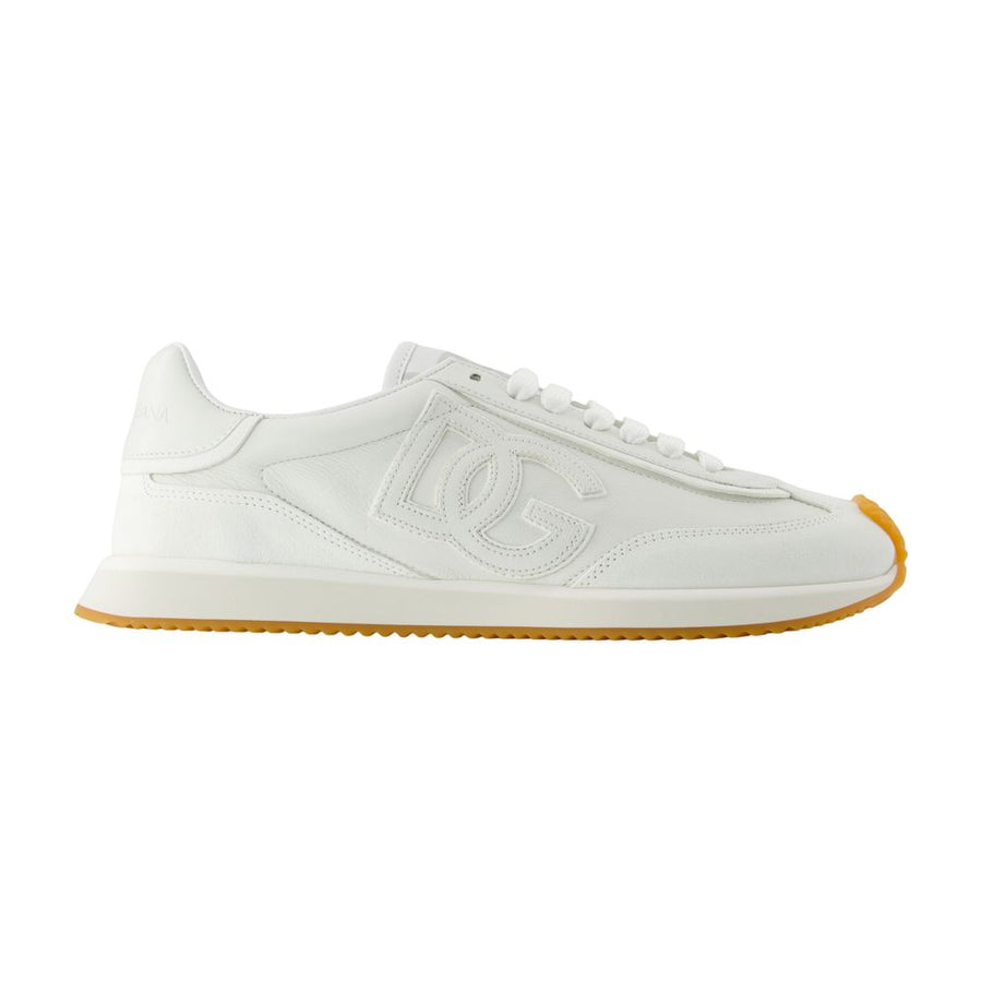 Dolce&Gabbana calfskin sneaker in white