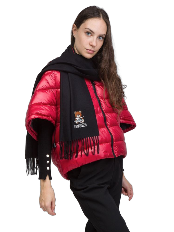 Moschino 100% Lambswool scarf in black