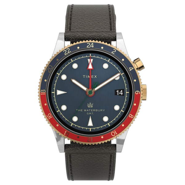 Timex Stainless steel case watch in navy