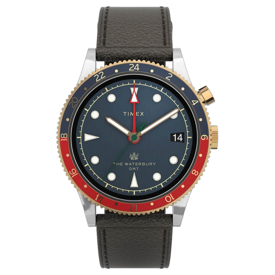 Timex Stainless steel case watch in navy
