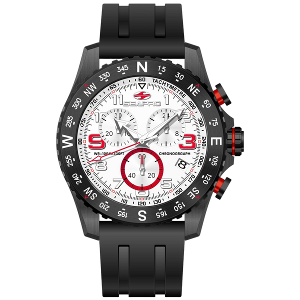 Seapro Stainless steel case watch in white