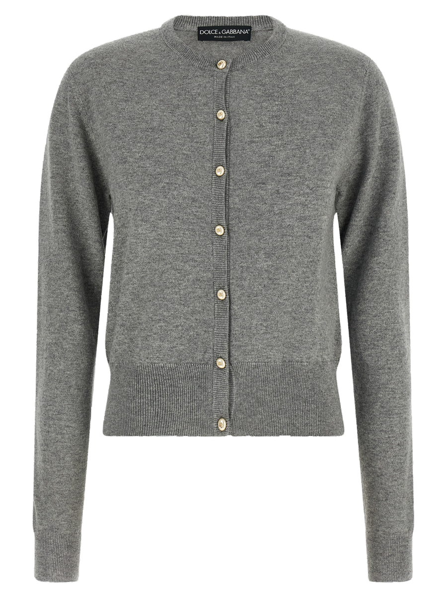 Gray Cashmere Cardigan Clothing