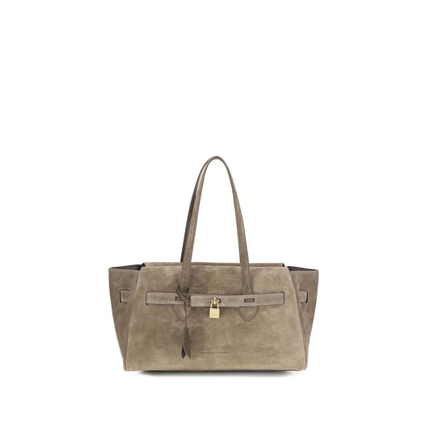 Brunello Cucinelli 100% Calf Leather Bos Taurus shoulder bag in brown