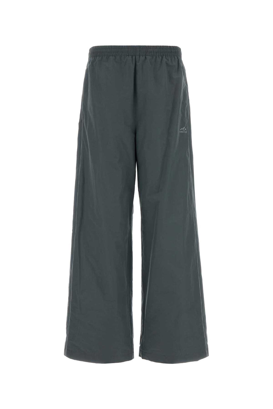 Dark Grey Cotton And Nylon Joggers Elephant Pantaloni