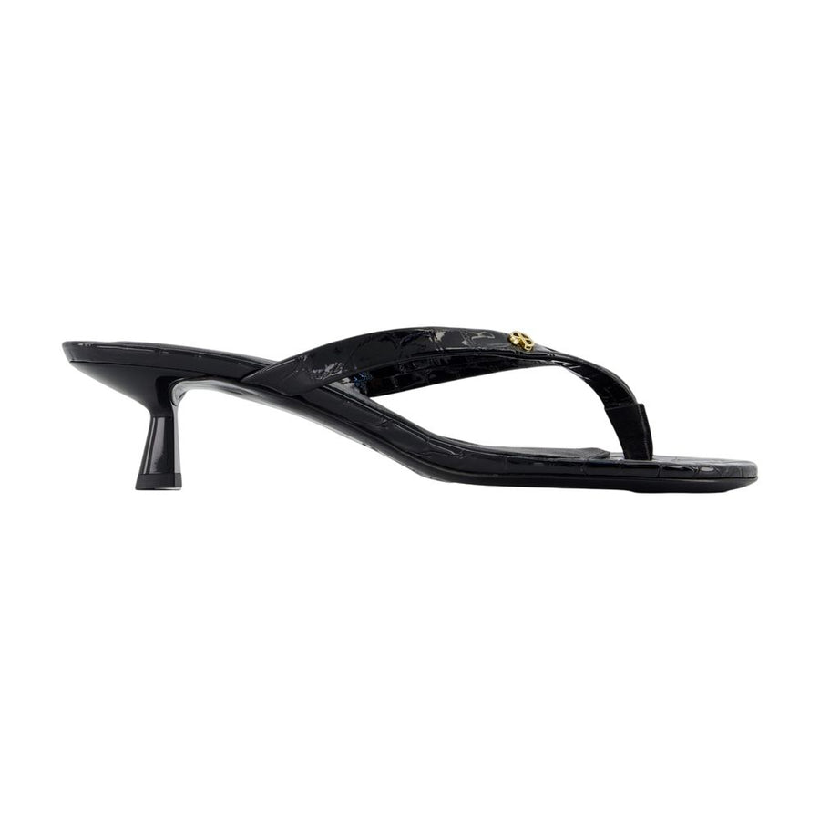 Anine Bing calfskin sandal in black