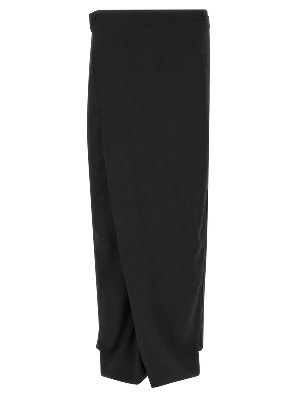 Black Virgin Wool Dress Pants