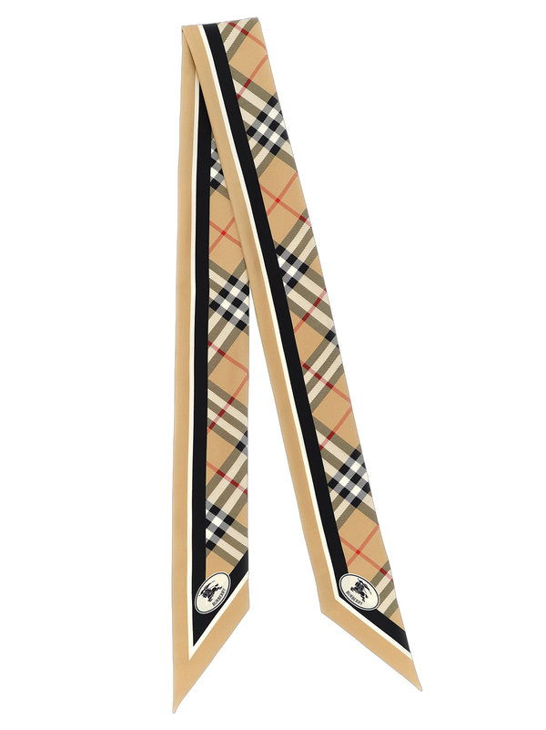 Burberry 100% mulberry silk scarf in beige