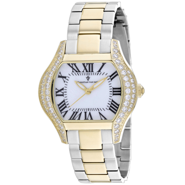 Christian Van Sant Stainless steel case watch in white