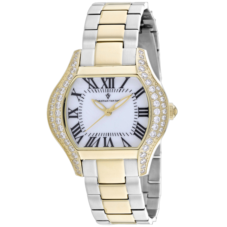 Christian Van Sant Stainless steel case watch in white