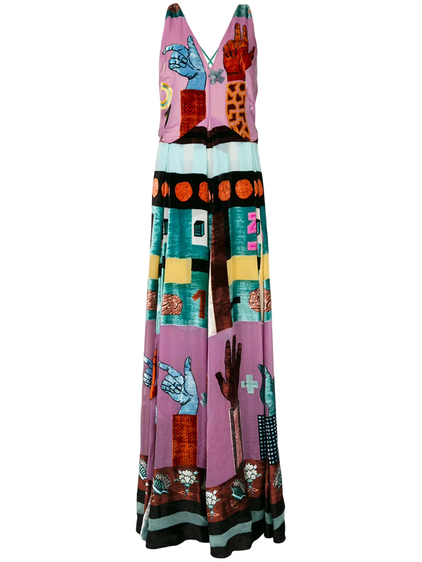 Valentino Stretch silk gown in pink
