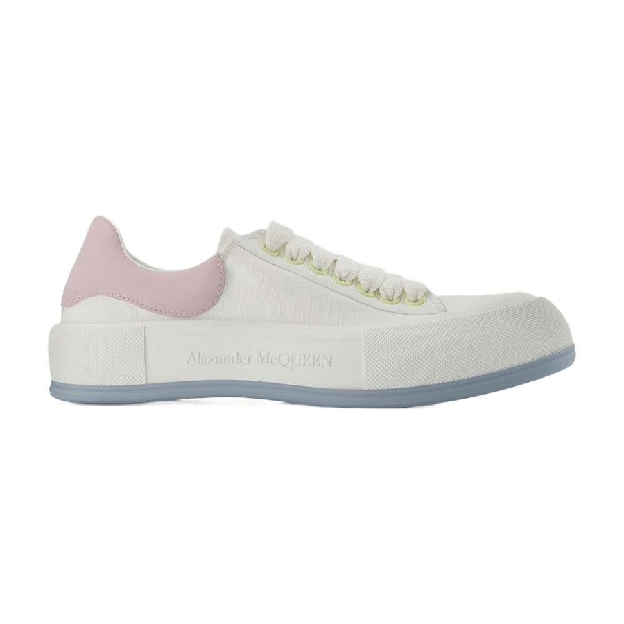 Alexander McQueen leather sneaker in white