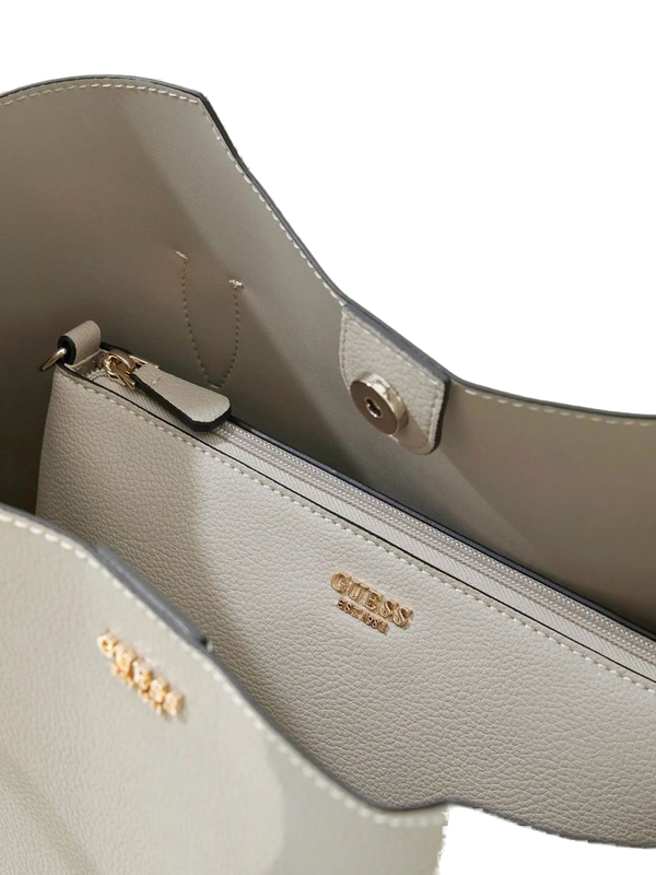 Guess 100% Polyurethane tote bag in beige
