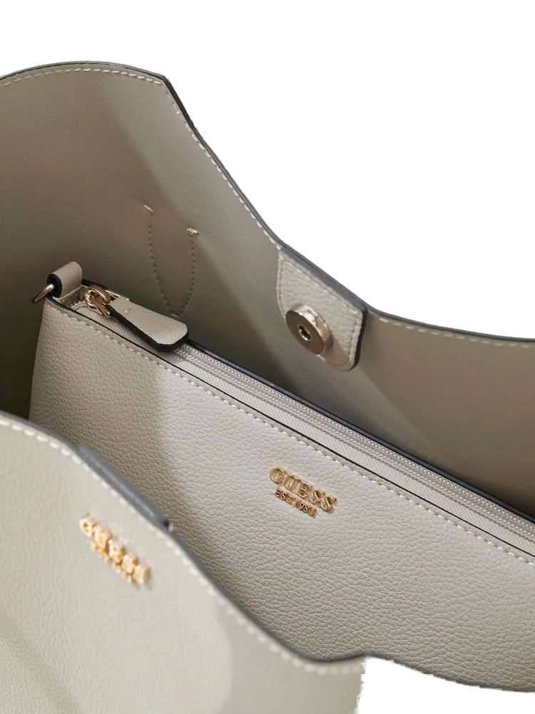 Guess 100% Polyurethane tote bag in beige